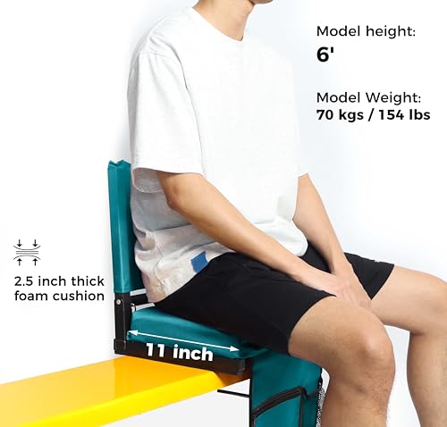 Stadium Seats with Back Support and Cushion P7366