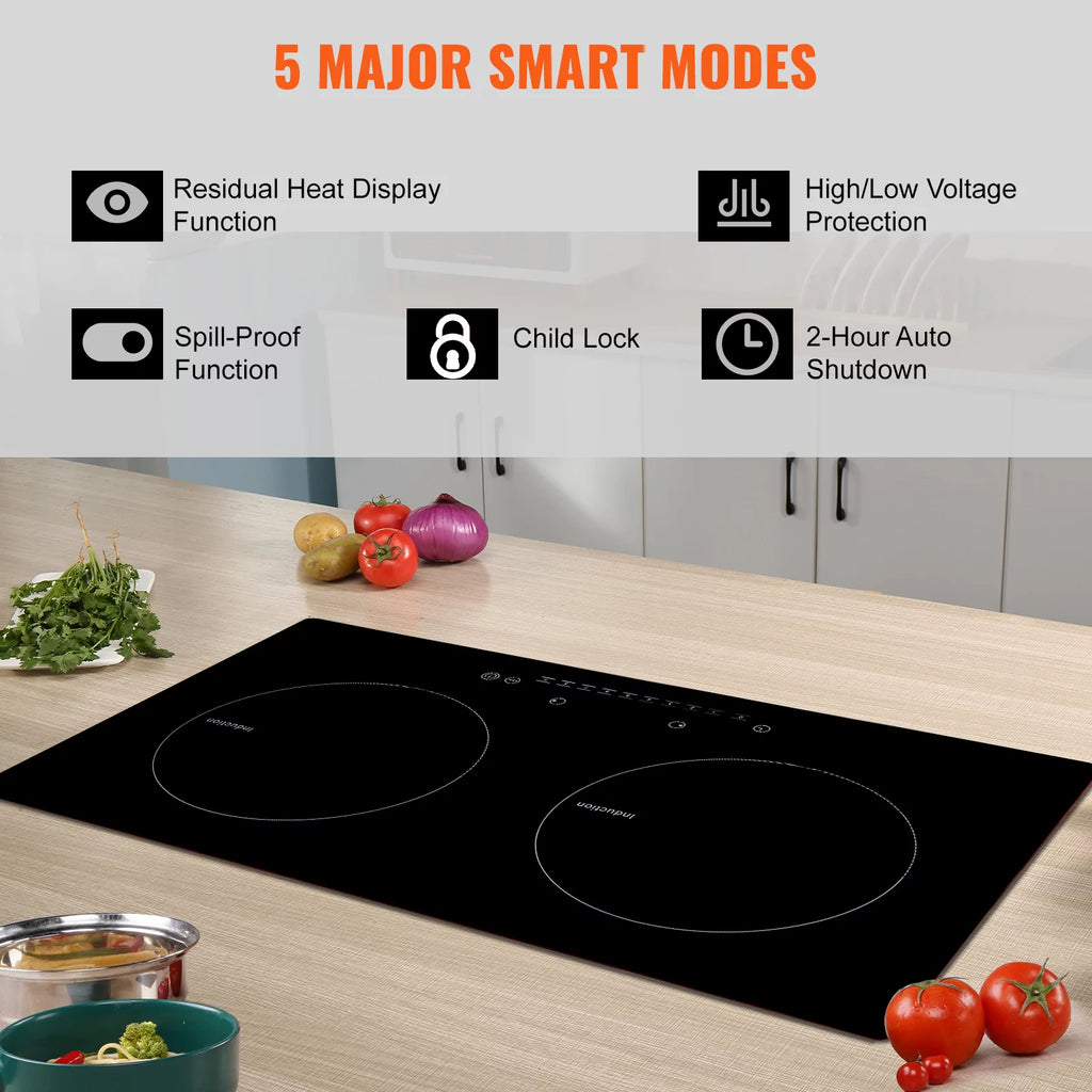 2 Burners Ceramic Glass Electric Cooktop S2265