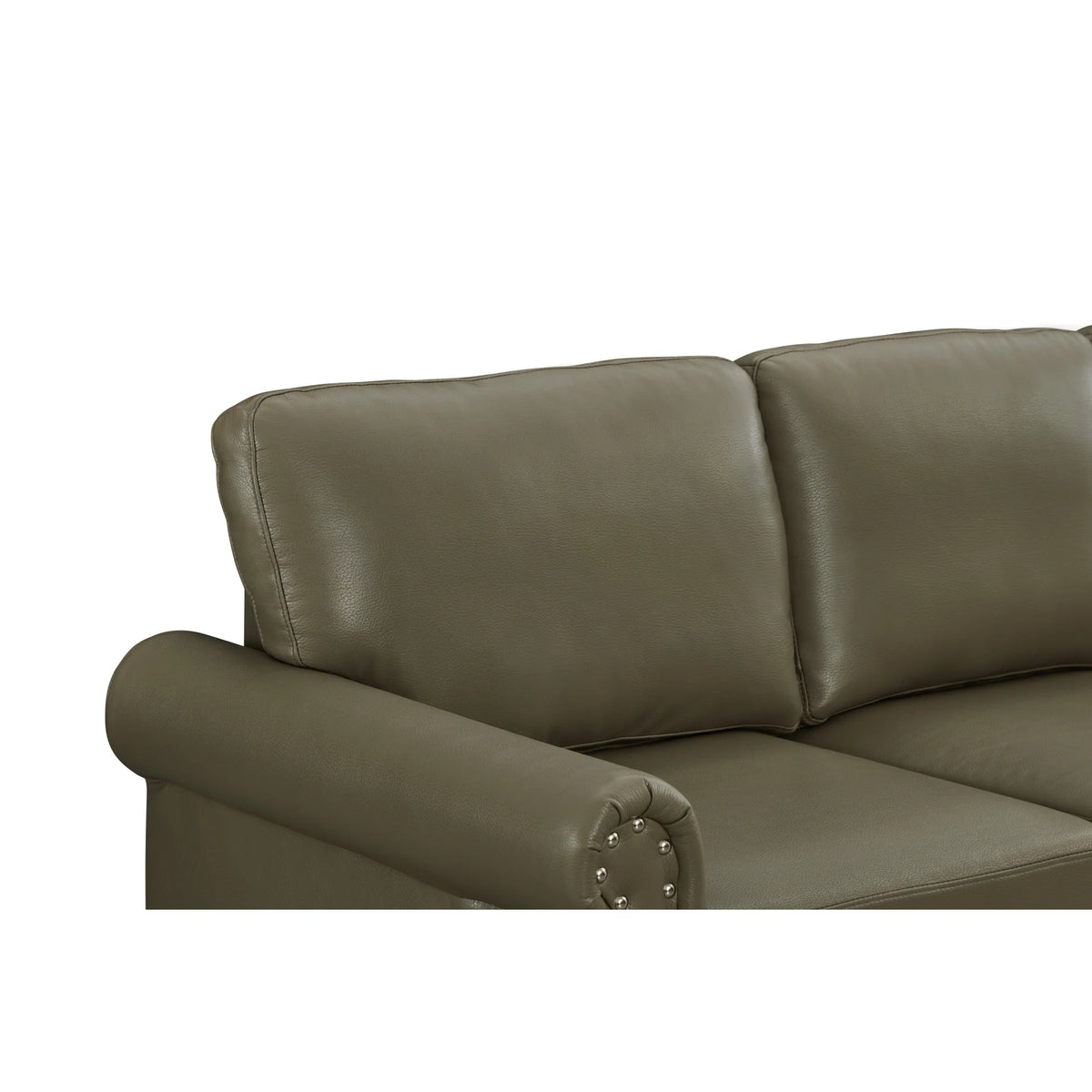 Grey Faux Leather Sofa R375464