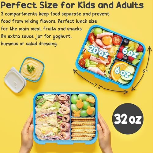 Bento Lunch Box with Thermos, 32OZ Snack Container, Insulated Bag, Food Jar, Ice Pack Set X26535