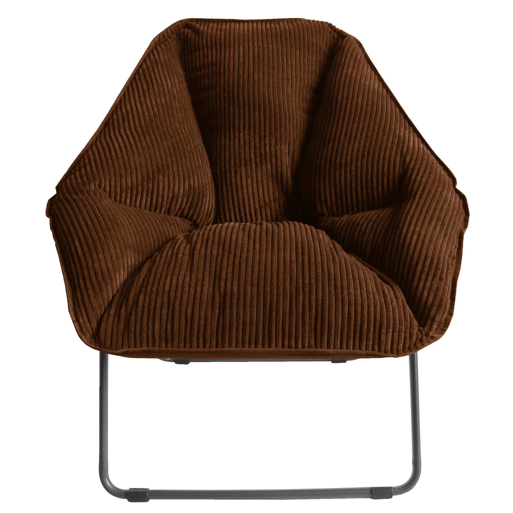 Brown Hexagon Folding Dish Chair S2071