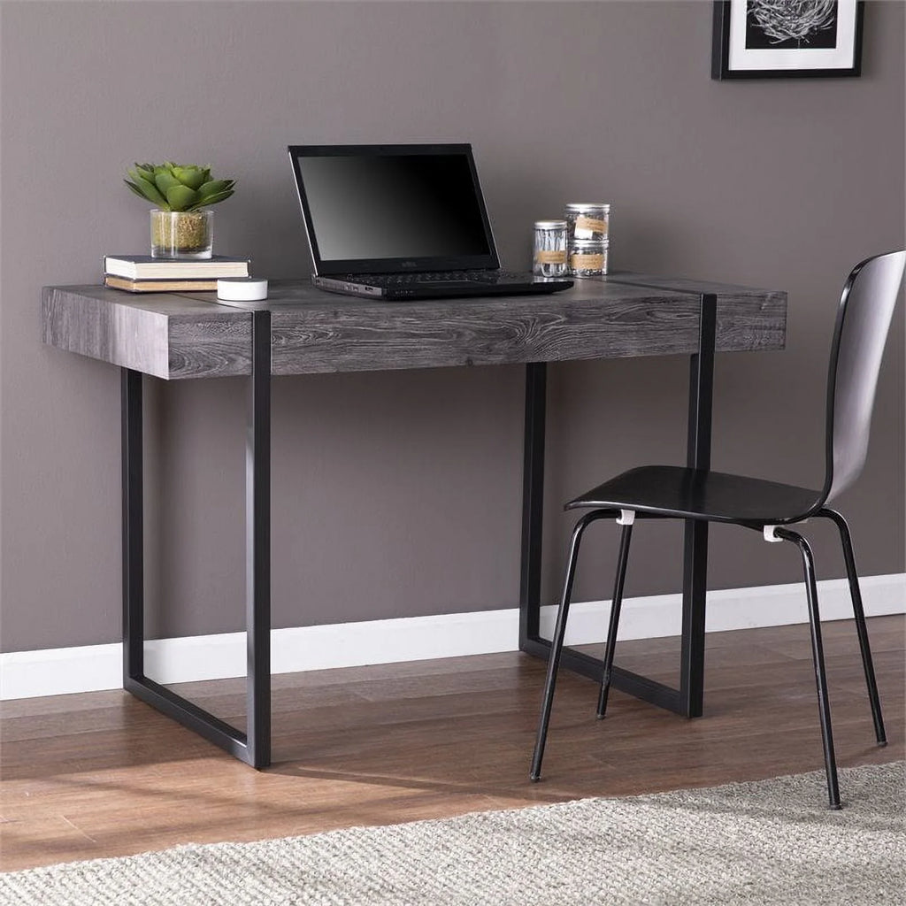 Black Engineered Wood Writing Desk O32542