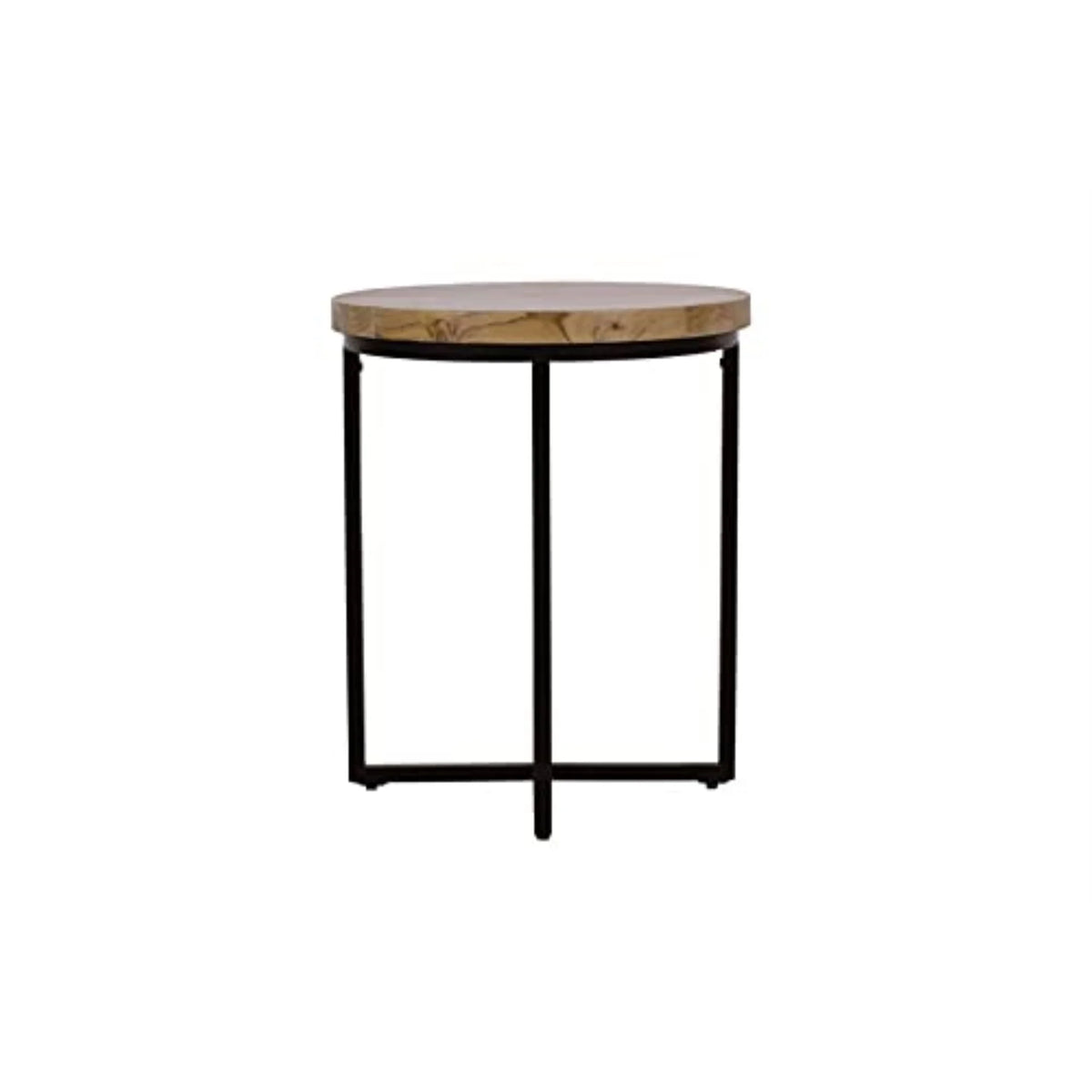Solid Wood Round End Table A7886