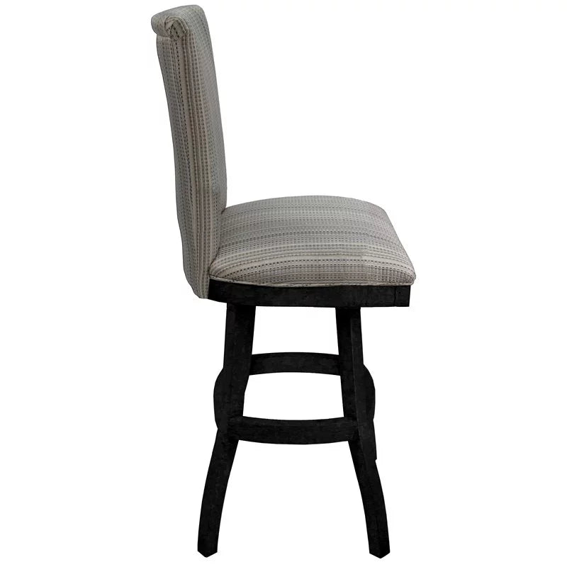 Set of 2 Swivel Wood Bar Stool O338754