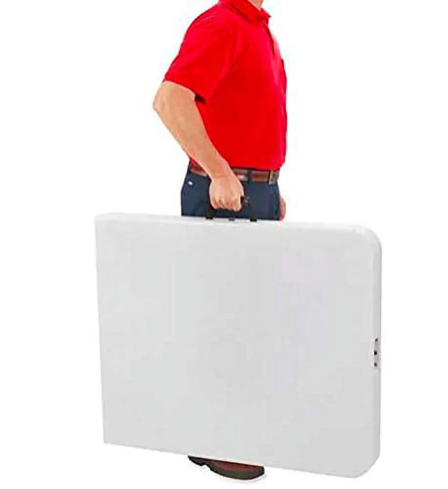 6 ft Plastic Folding Table with Carrying Handle T90606