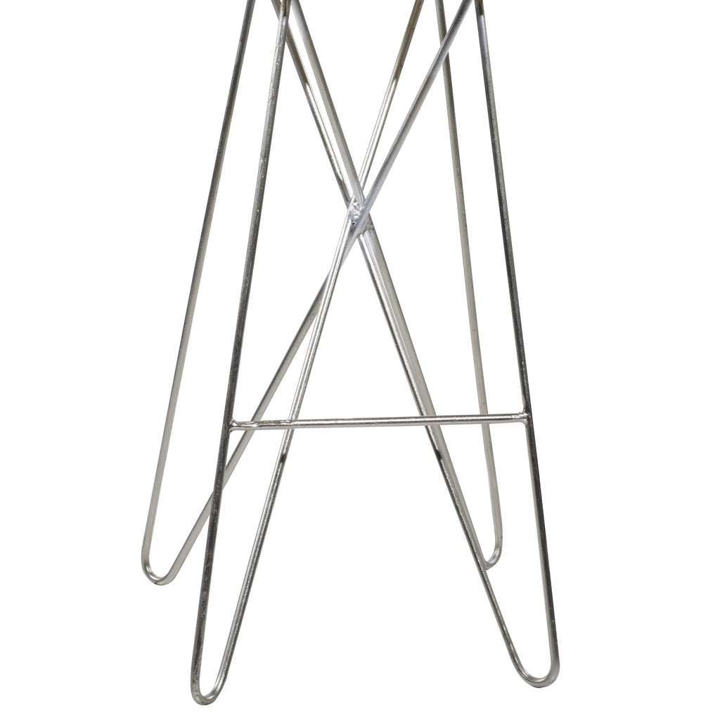 Brown Mango Wood Bar Stool L9962