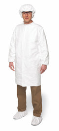 White Snaps XL Cleanroom Coat V2370