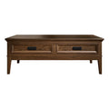 Brown Cherry 2 Drawer Wood Coffee Table F562689