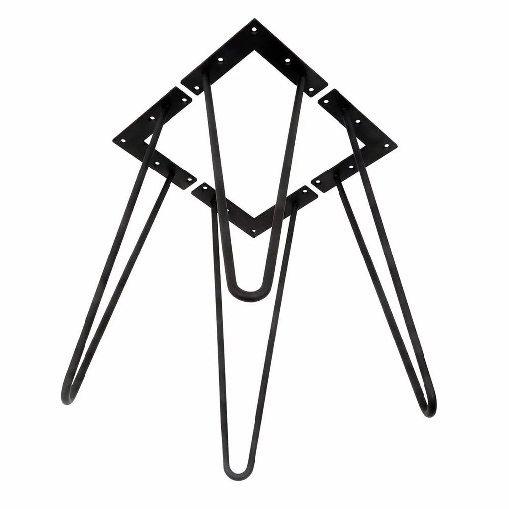 30" Heavy Duty Set Of 4 Black Hairpin Table Legs B3612