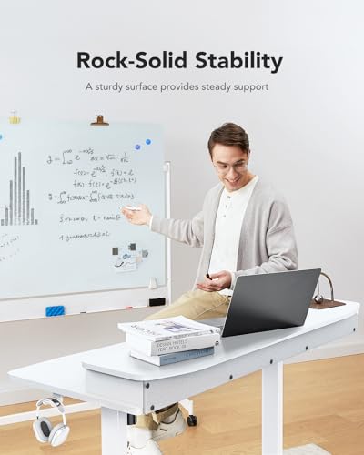 48″ x 24″ Black Electric Standing Desk with 2 Drawers X671