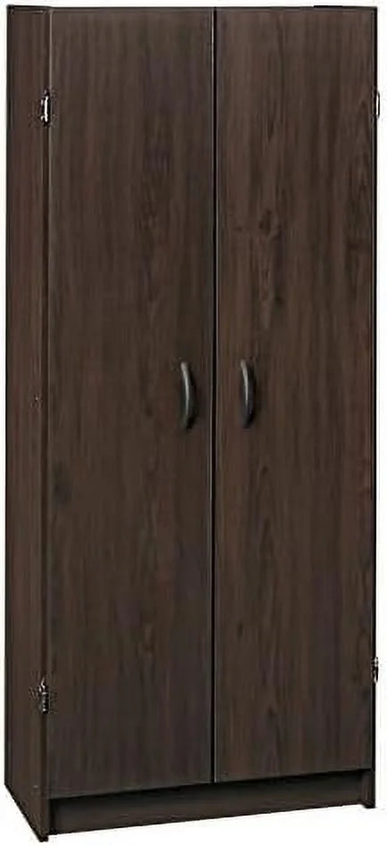 Pantry Cabinet Cupboard with 2 Doors Adjustable Shelves Dark Cherry Z669