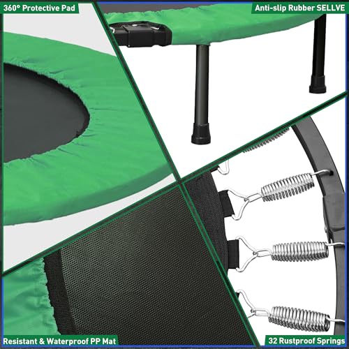 40" 48" Mini Trampoline with Adjustable Bar Z361