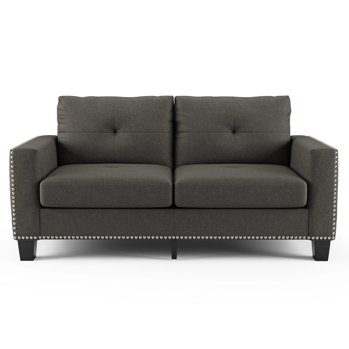 Contemporary Faux Linen Sofa W42309