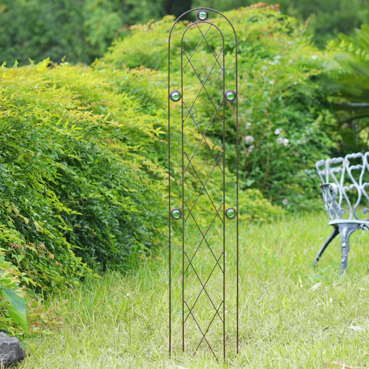 Metal Arched Trellis L253947