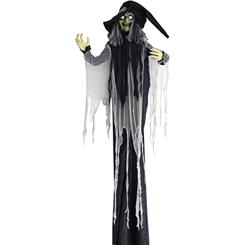 Life-Size Talking 3 Witches with Cauldron Halloween Animatronic I3708