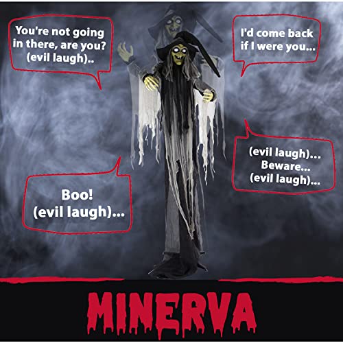 Life-Size Talking 3 Witches with Cauldron Halloween Animatronic I3708