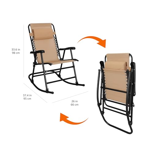 Foldable Rocking Chair Blue Z6864