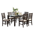Brown 7 Piece Wood Dining Set A63351