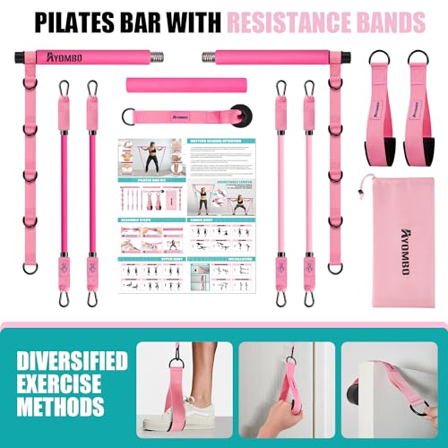 Pilates Bar Kit with Resistance Bands A4185
