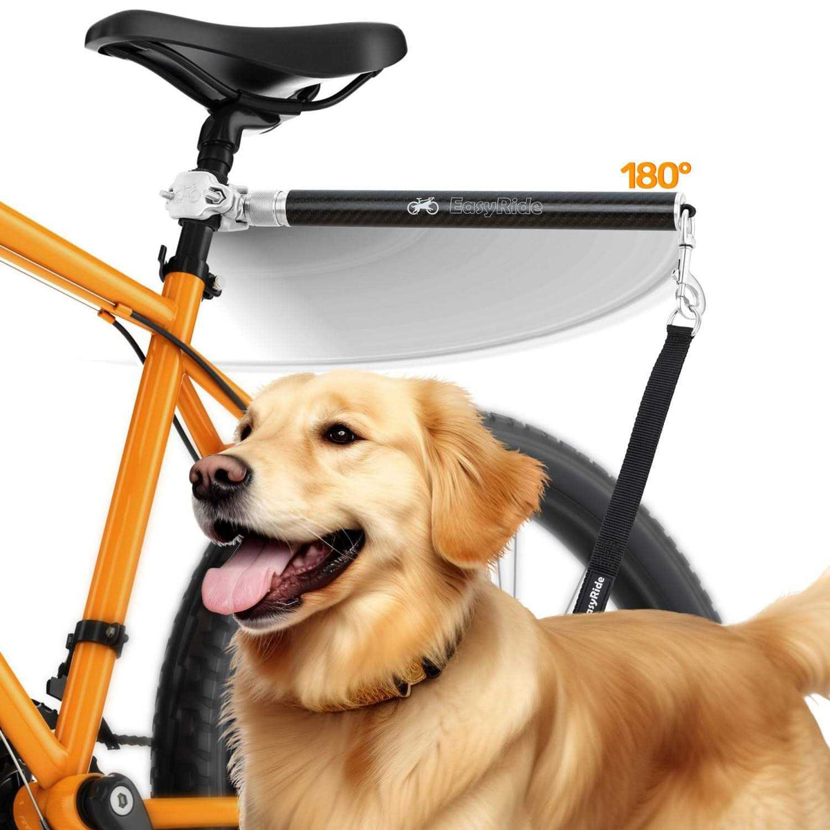 Rotating Dog Bike Leash With Shock Absorbers N400