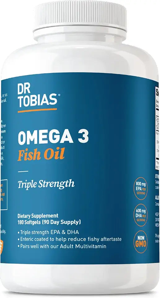 Omega 3 Fish Oil 2000mg 180 Softgels C655