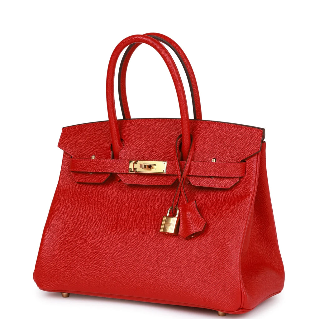 Birkin 30 Rouge Casaque Epsom Gold Hardware U72240