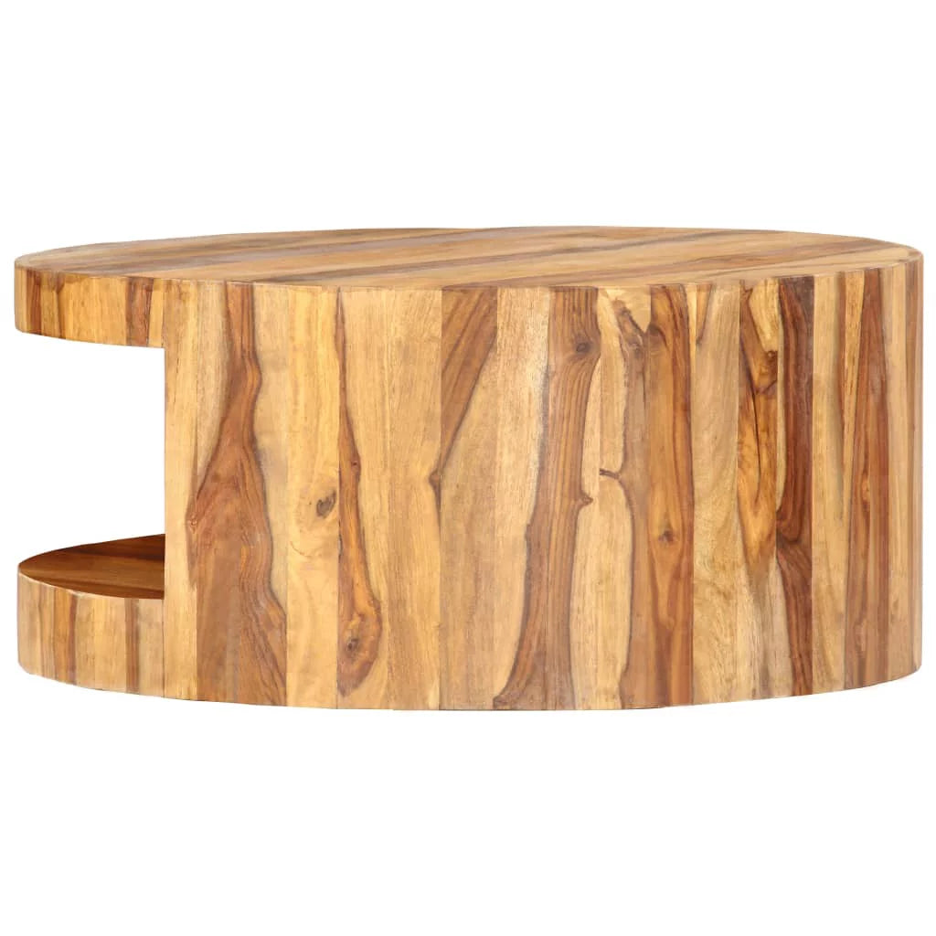 Round Coffee Table Solid Sheesham Wood J15739