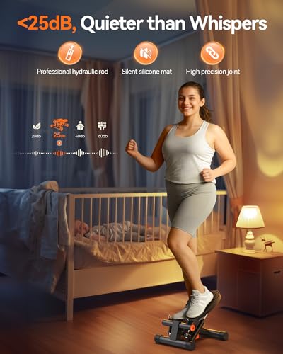 Mini Stepper with Resistance Bands and LCD Monitor K1408