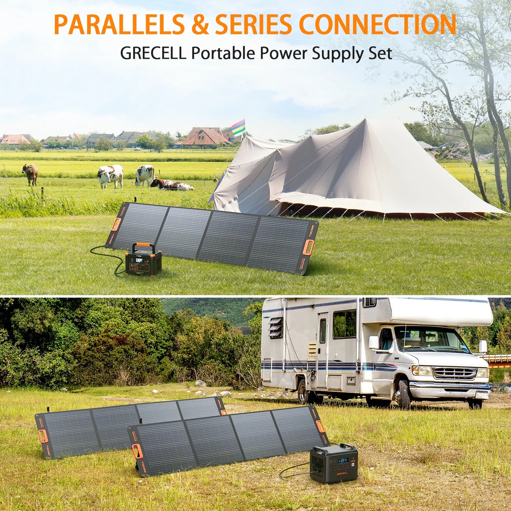 200W Portable Foldable Solar Panel Kit I1690