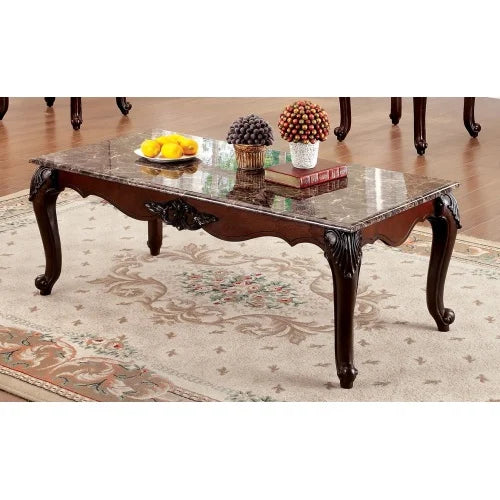 3pc Faux Marble Top Coffee Table and End Tables T223678