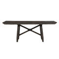 Chocolate Wood Trestle Table Top and Base X3154