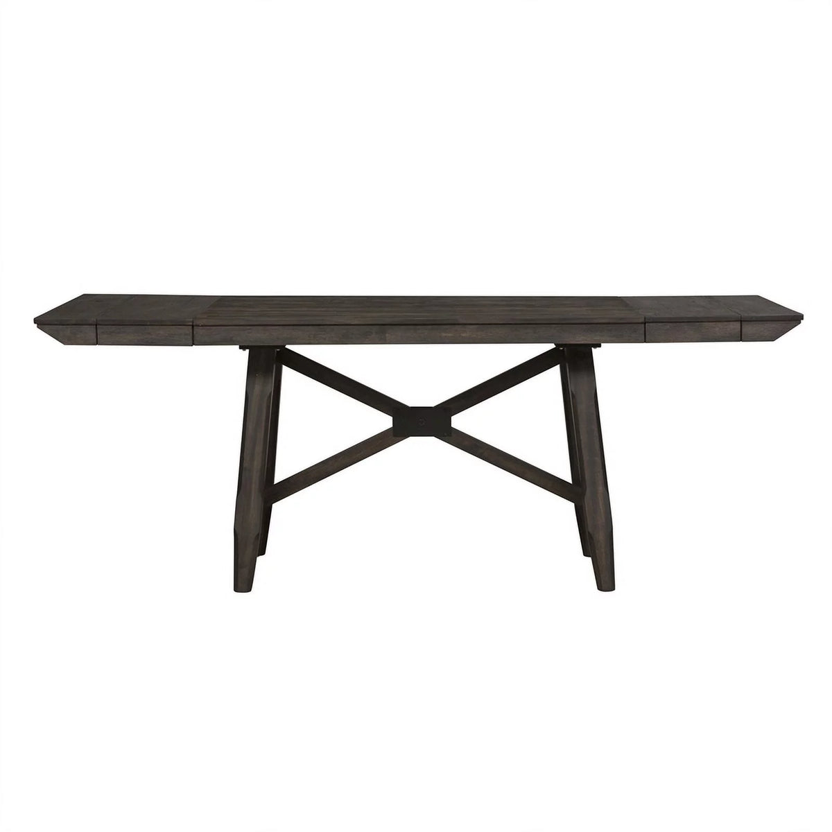 Chocolate Wood Trestle Table Top and Base X3154