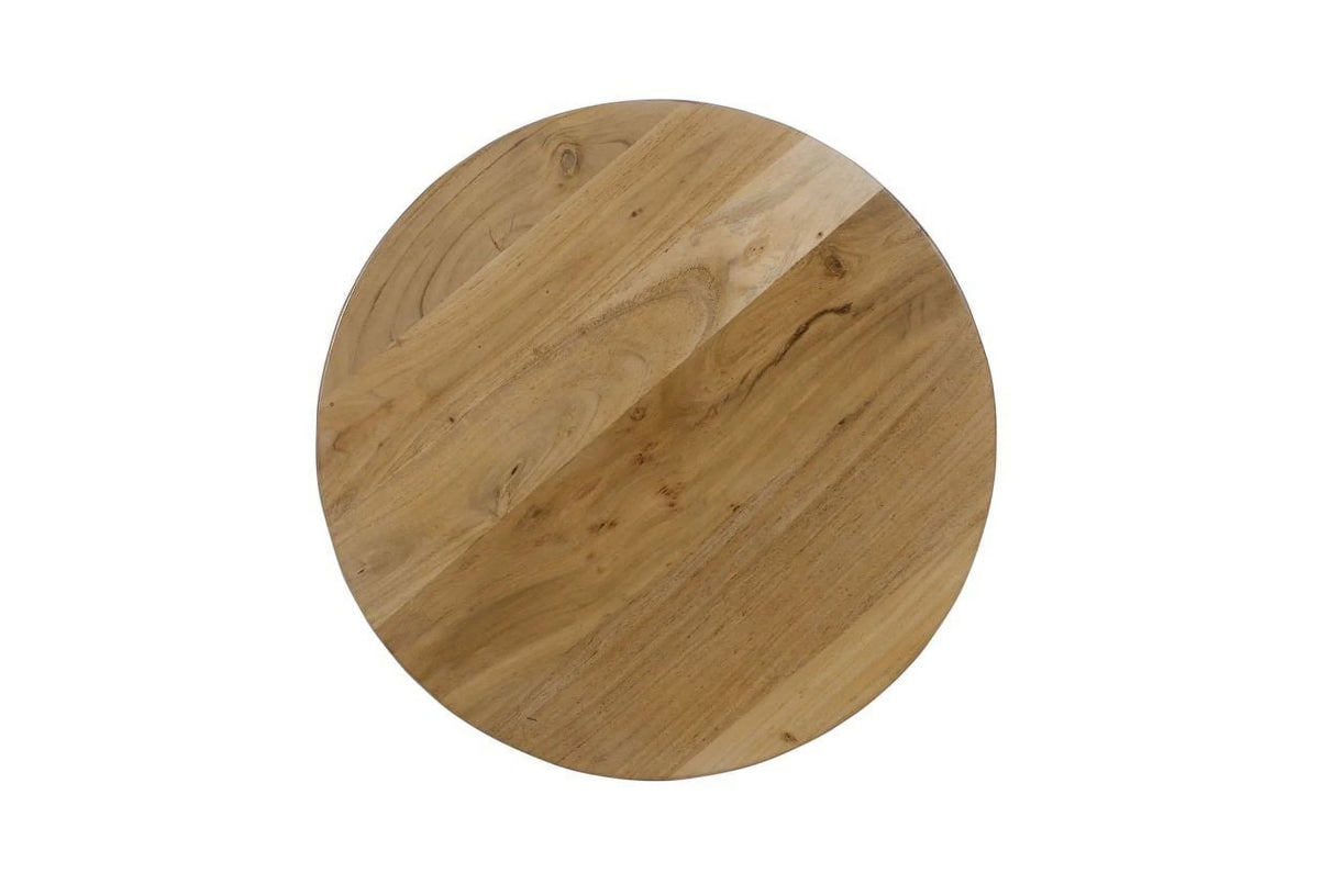 Solid Wood Round End Table A7886