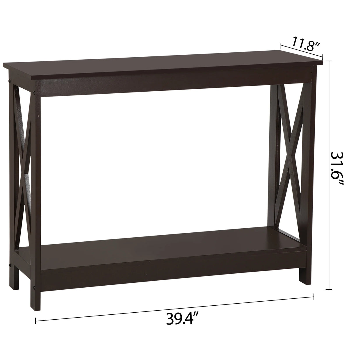 Brown Wallmount Console Table P695
