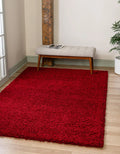 Cherry Red 5' x 8' Shag Rug X1352