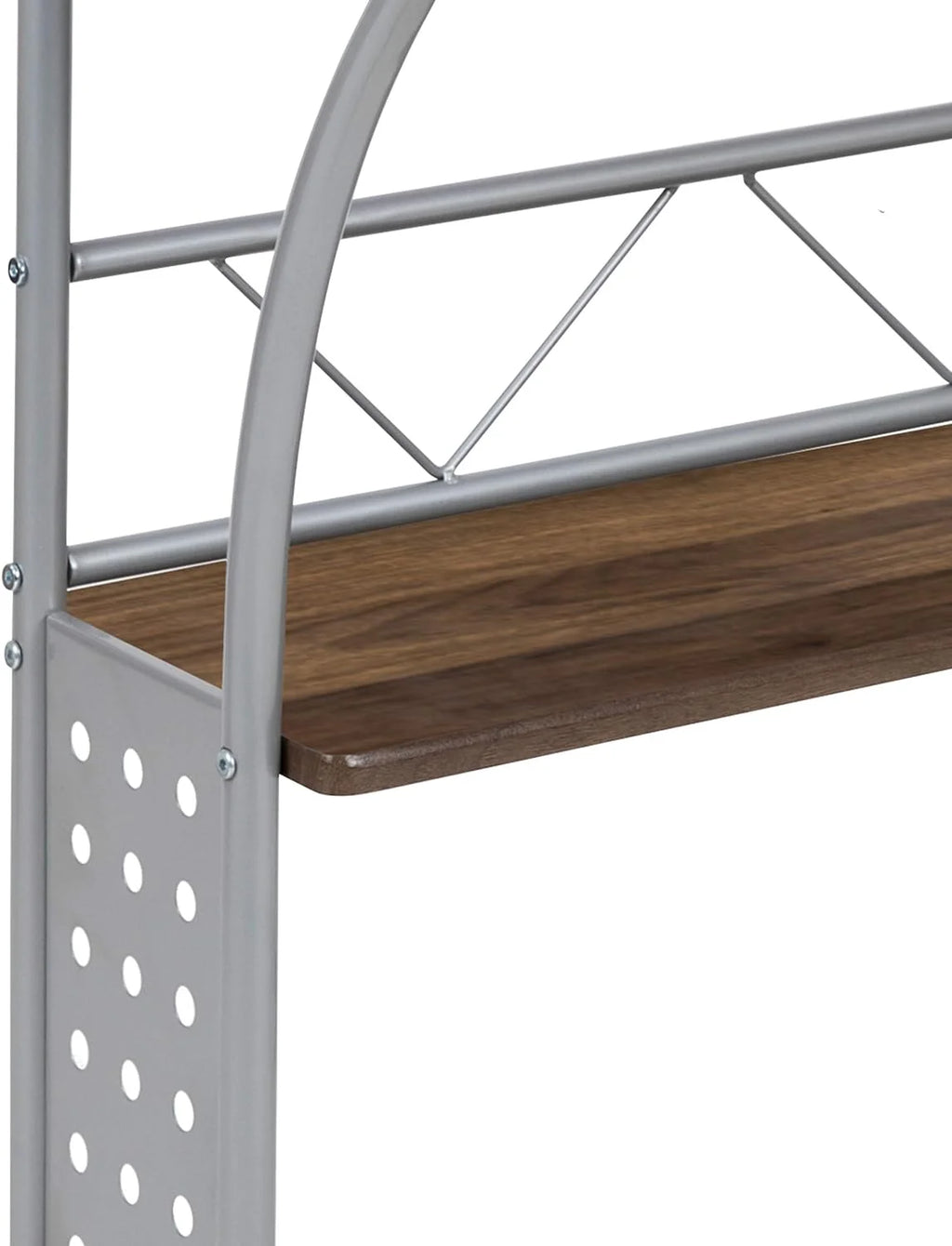 28 Inches Wide Computer Desk with Monitor Platform and Storage Shelf W3926