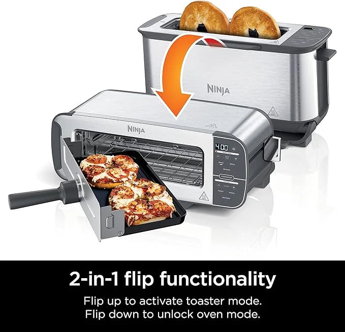 Open Box 2-IN-1 Compact Toaster Oven Stainless Steel C511620