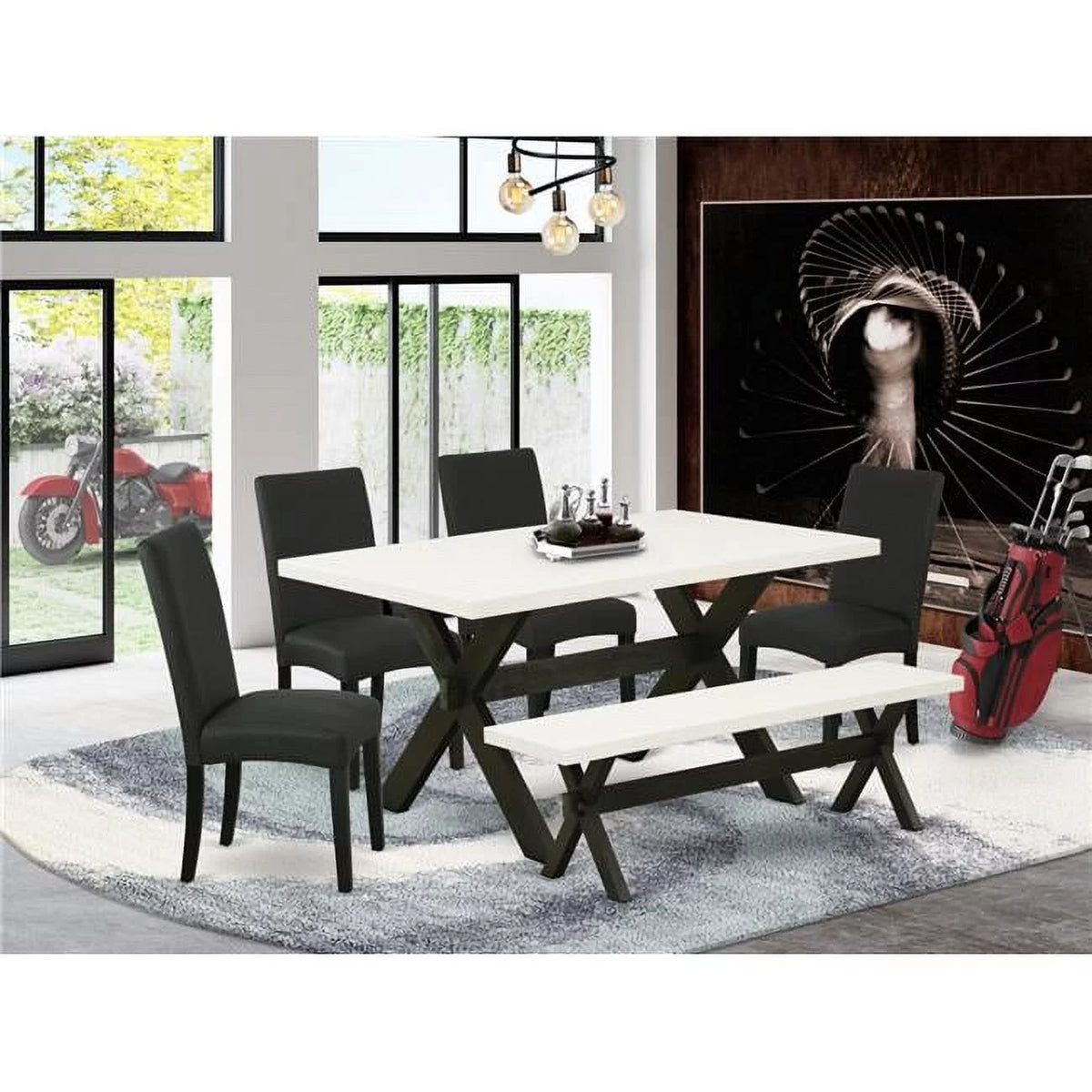 6-piece Wood Dinette Set F96953