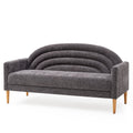 65" Grey Upholstered Three-seater Sofa D706182