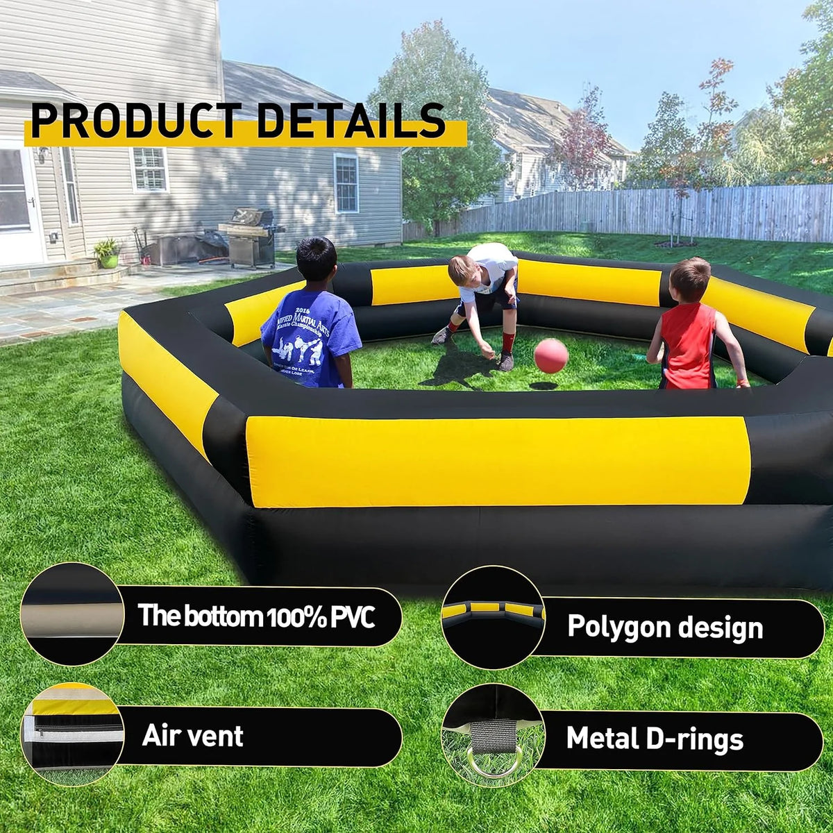 15FT Inflatable Gaga Ball Pit with Blower B800507