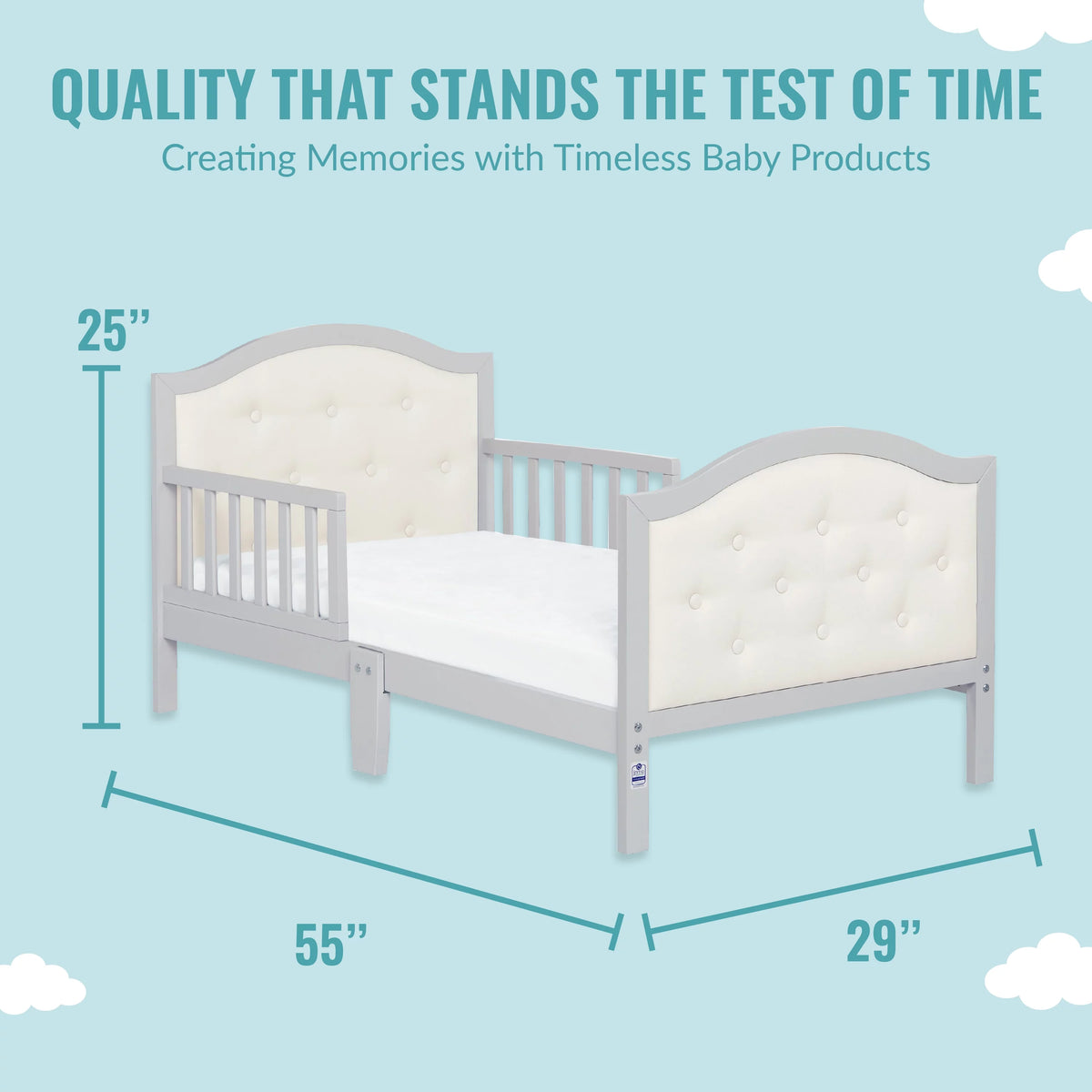 Grey Toddler Bed K7712