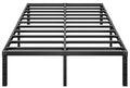 18 Inch Tall Black Metal Platform Twin Size Bed Frame F1262