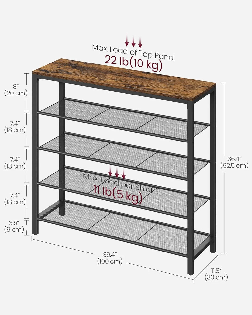 5-Tier Shoe Storage Organizer Y1013