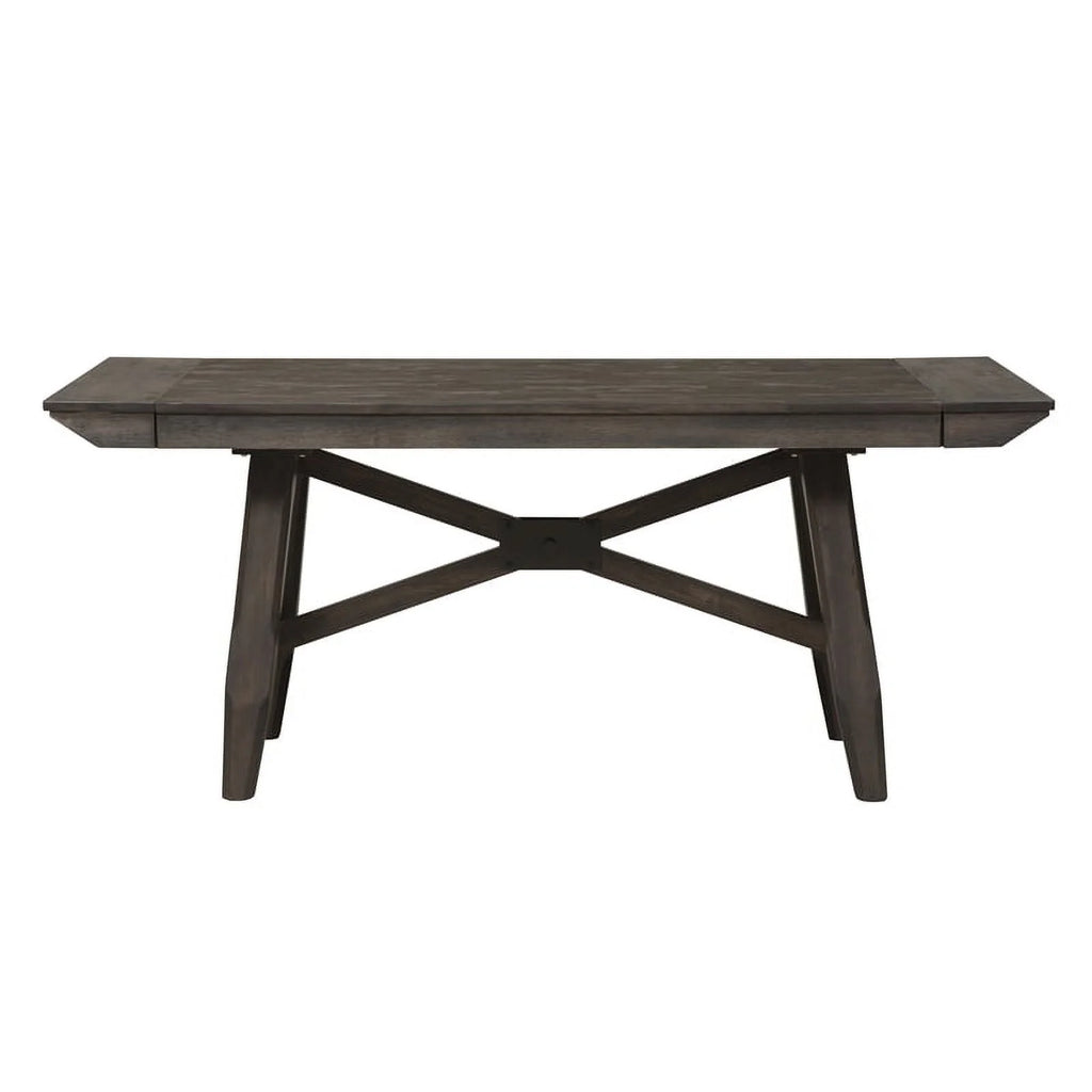 Chocolate Wood Trestle Table Top and Base X3154