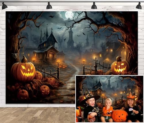 10x8ft Vinyl Halloween Backdrop J9813