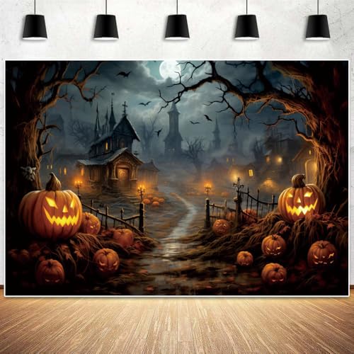 10x8ft Vinyl Halloween Backdrop J9813