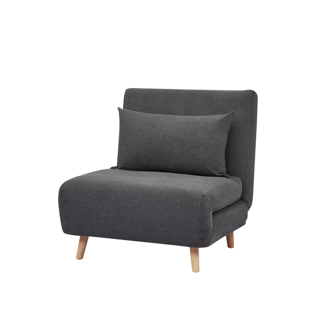 Dark Gray Futon Chair Set of 2 X9558