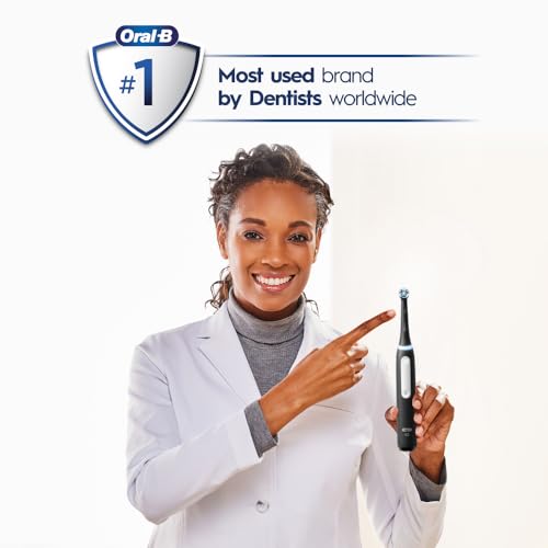 Black Rechargeable Electric Toothbrush with 2 Brush Heads and Travel Case I15384