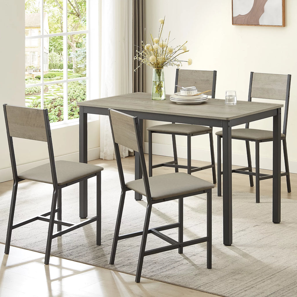 5-Piece Dining Room Table Set with 4 Chairs A902848