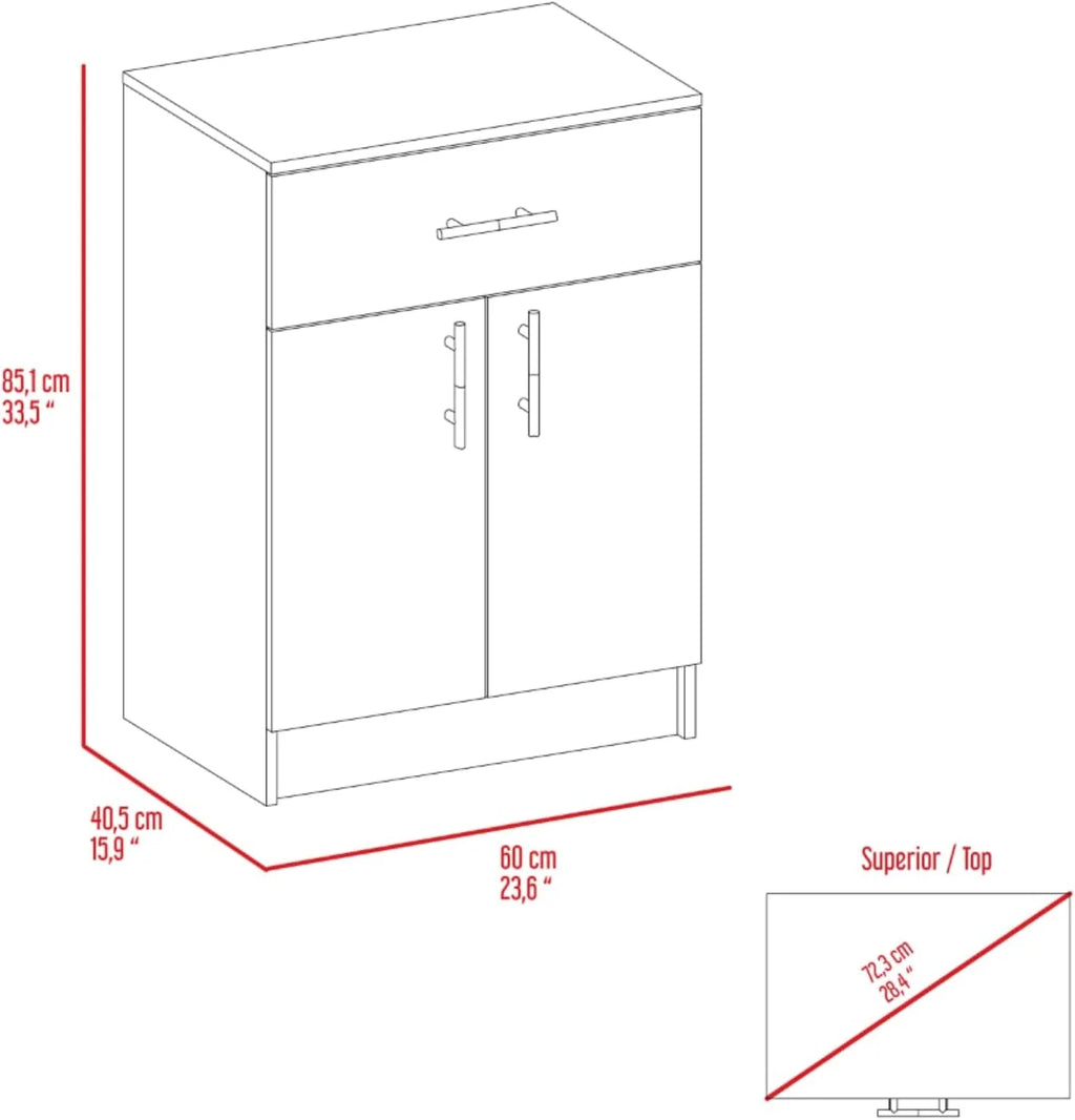 Light Oak White Kitchen Pantry Cabinet S615373